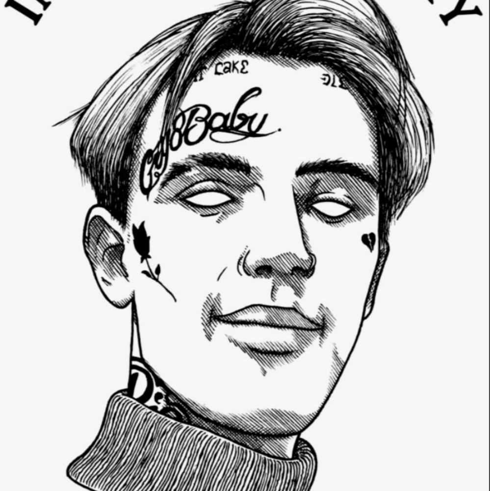 Very large lil peep decal
